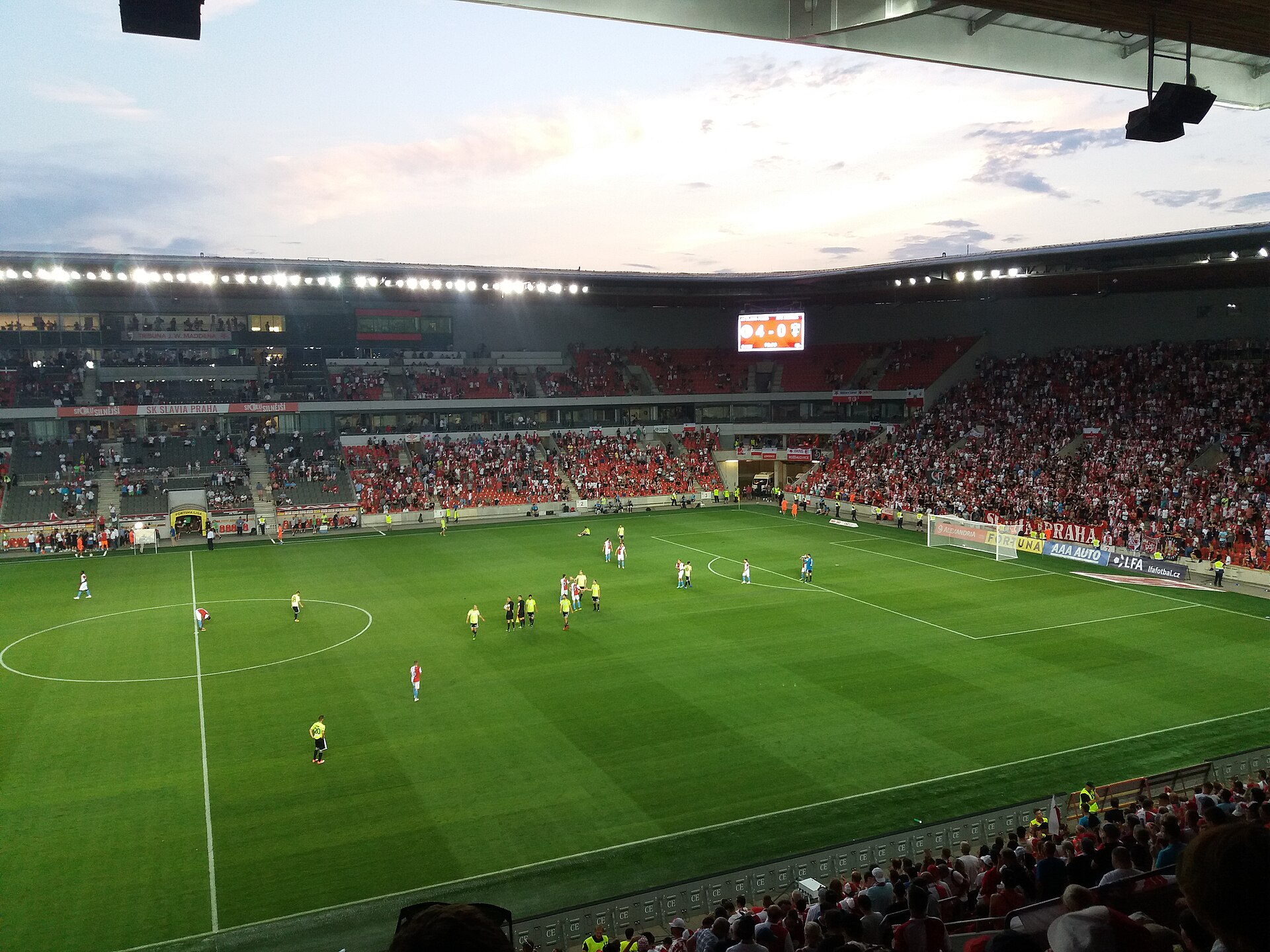 Fortuna Arena, home of Slavia Prague