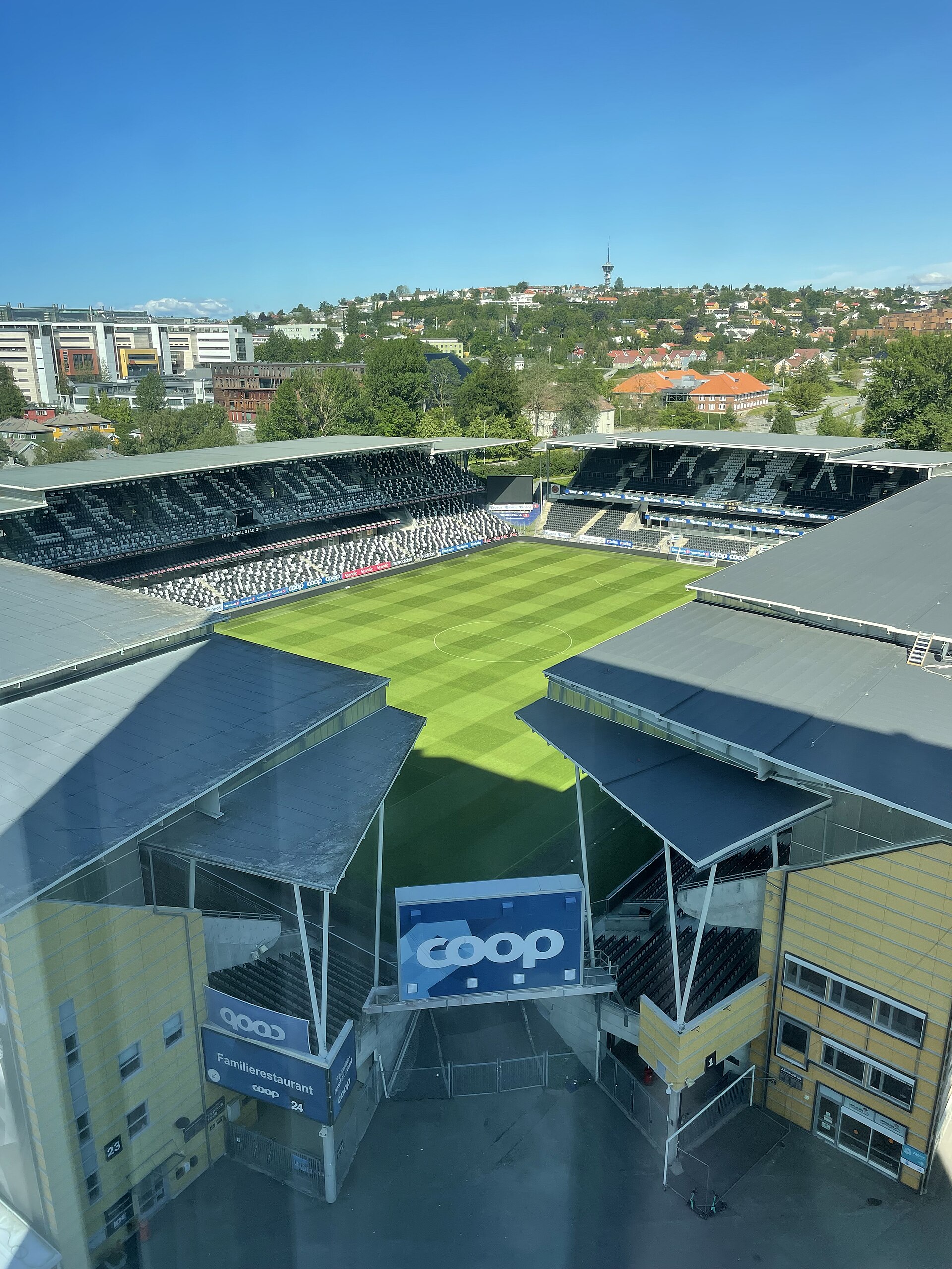 Lerkendal Stadion, home of Rosenborg