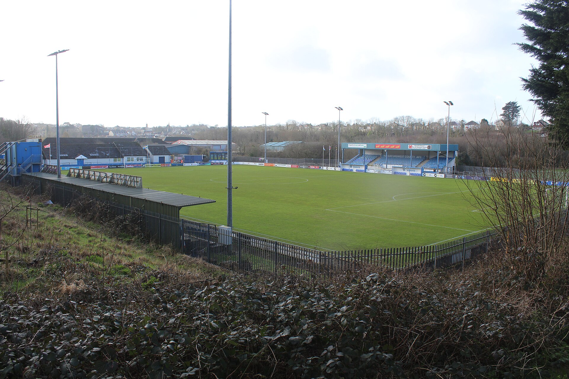 Bridge Meadow Stadium, home of Haverfordwest County