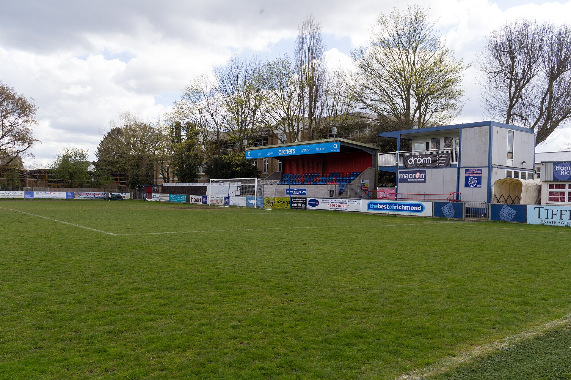 Beveree Stadium, home of Hampton & Richmond Borough